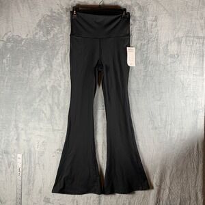 Cotton On Body Women's Leggings XS Ultra Soft Fold Over Flare Black Gym Yoga NWT